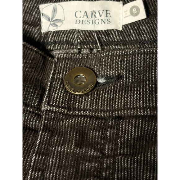 Carve Designs Black Micro Corduroy Skirt size 8 - Picture 4 of 6